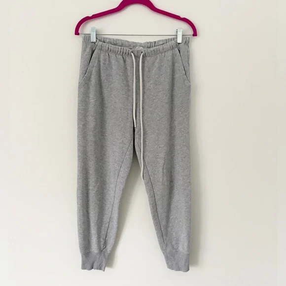 Aerie Heather Grey Adjustable Tie Waist Sweatpant Joggers Size Small - Picture 3 of 8